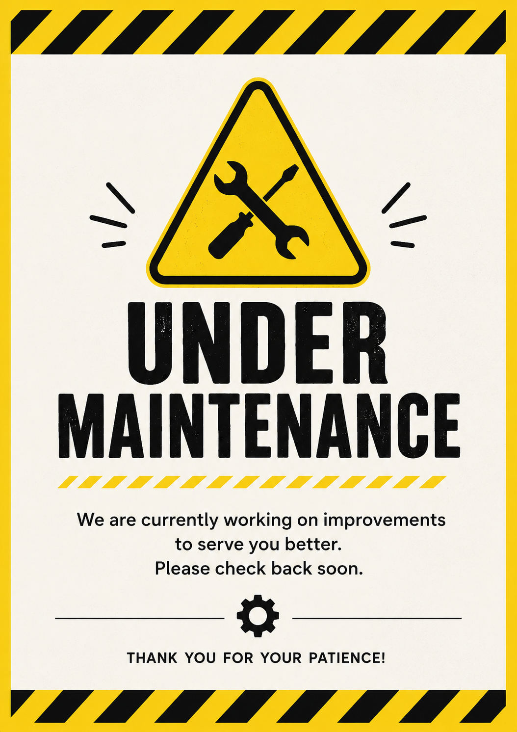 Maintenance in progress